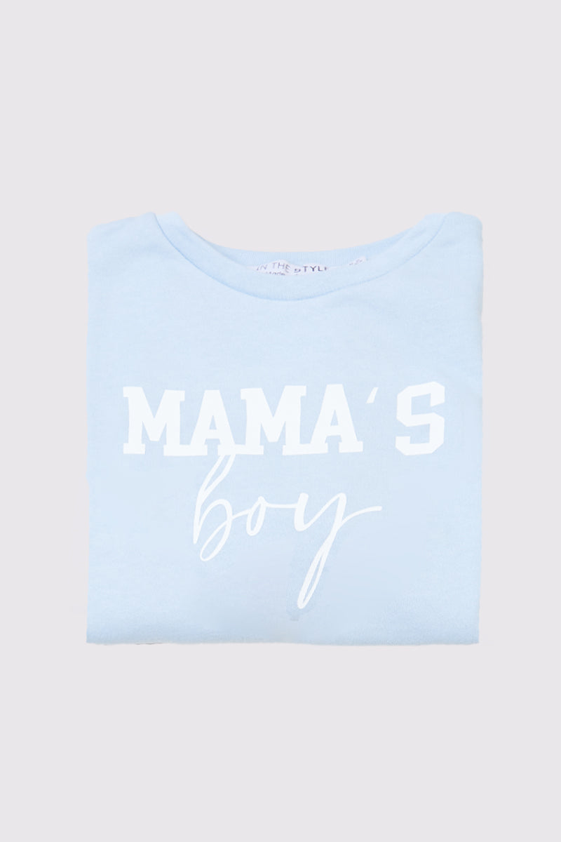 Kids Mama‚Äôs Boy Slogan Sweater
