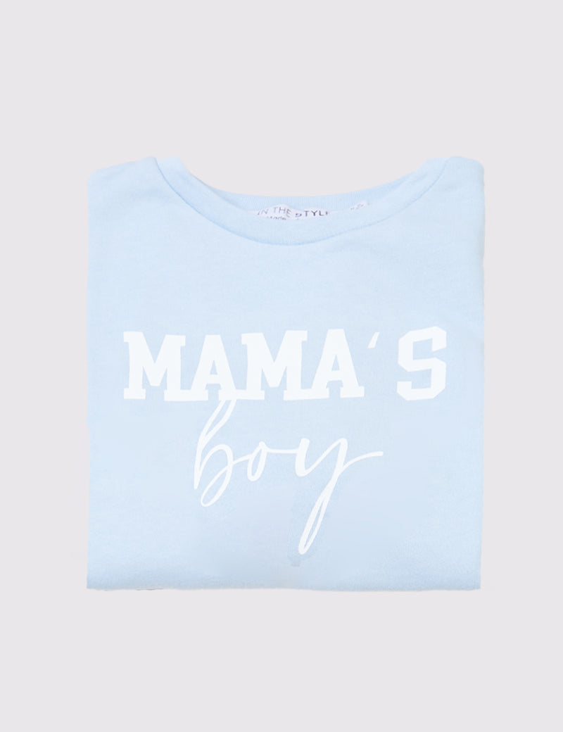 Kids Mama‚Äôs Boy Slogan Sweater