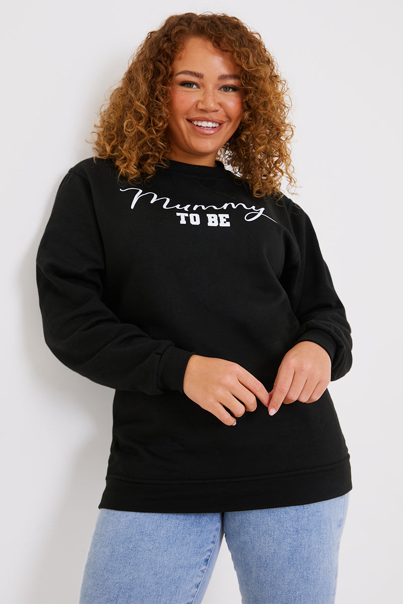 Mummy To Be Slogan Sweater