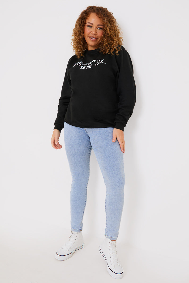 Mummy To Be Slogan Sweater