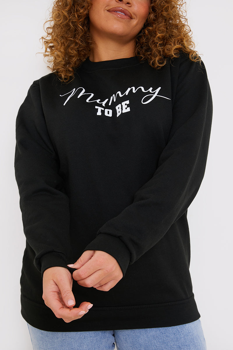 Mummy To Be Slogan Sweater
