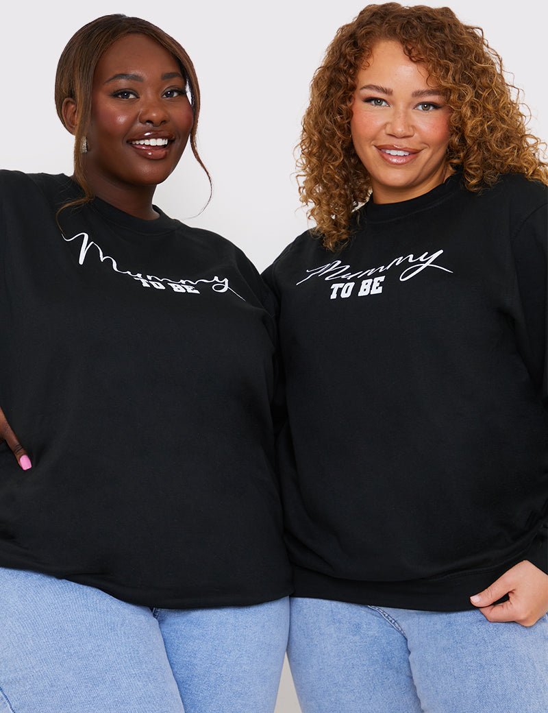 Mummy To Be Slogan Sweater