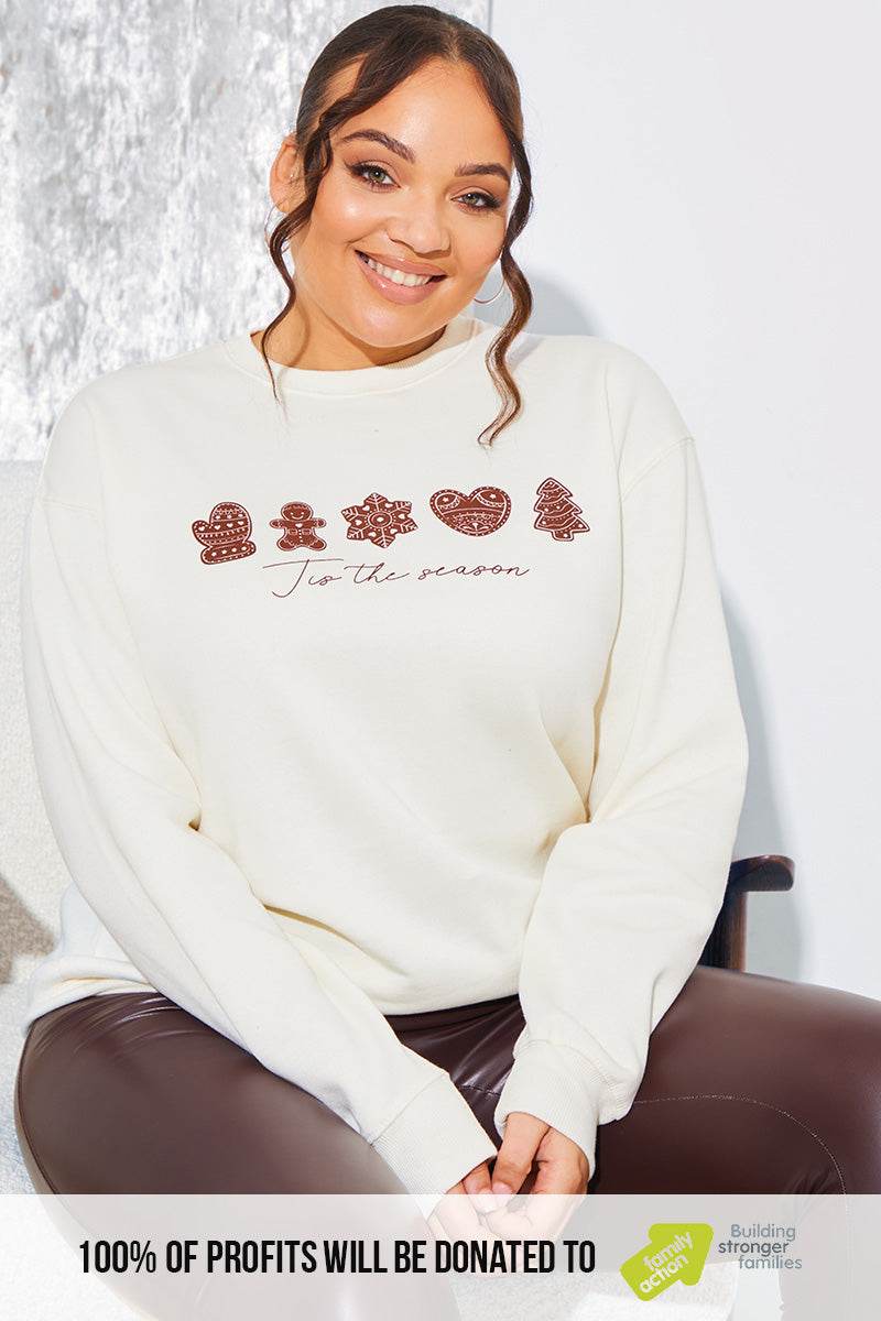 'Tis The Season' Charity Christmas Sweater - InTheStyle