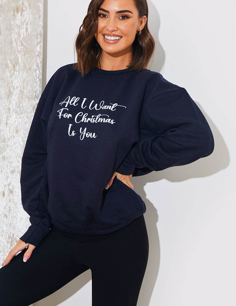 'All I Want For Christmas Is You' Charity Christmas Sweater - InTheStyle
