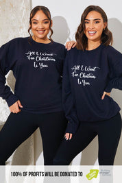 'All I Want For Christmas Is You' Charity Christmas Sweater - InTheStyle