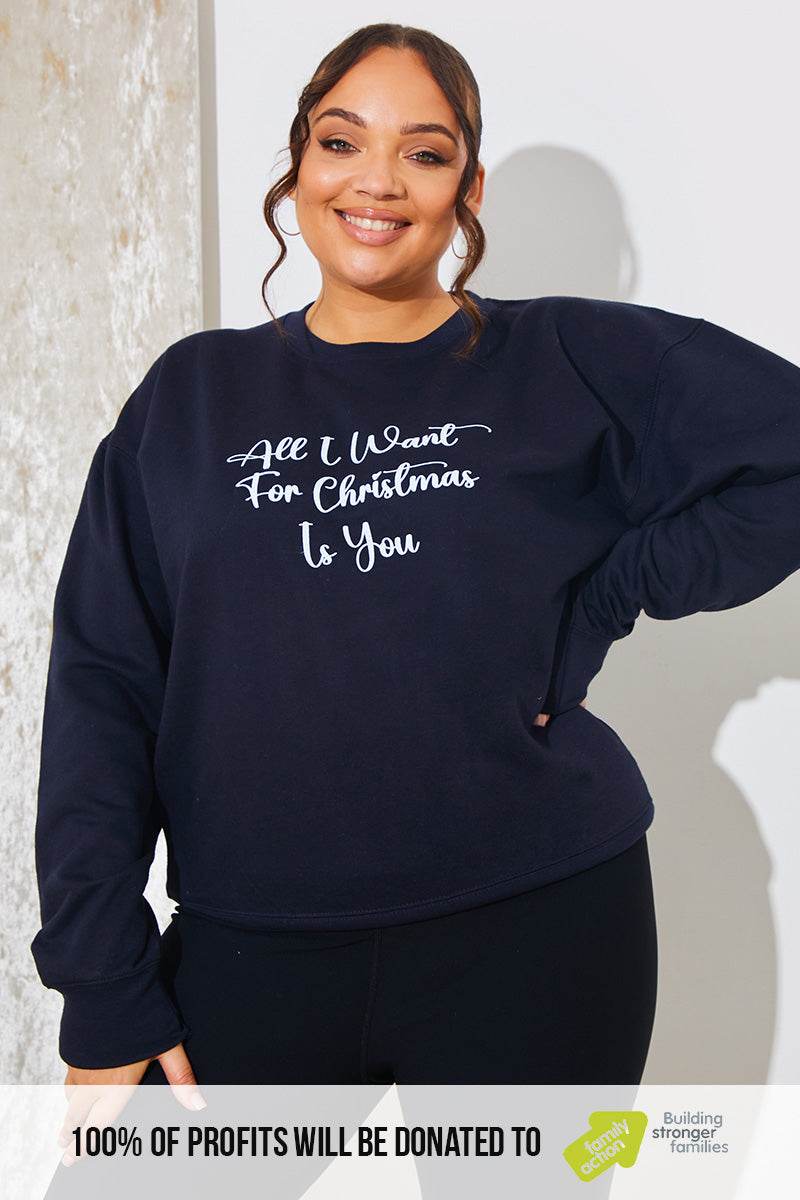'All I Want For Christmas Is You' Charity Christmas Sweater - InTheStyle