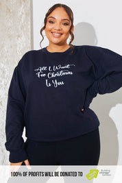 'All I Want For Christmas Is You' Charity Christmas Sweater - InTheStyle