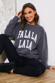 'Falalalala' Charity Christmas Sweater - InTheStyle