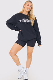 'Maid of Honour' Slogan Sweatshirt