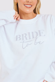 Bride to Be Crew Slogan Sweatshirt