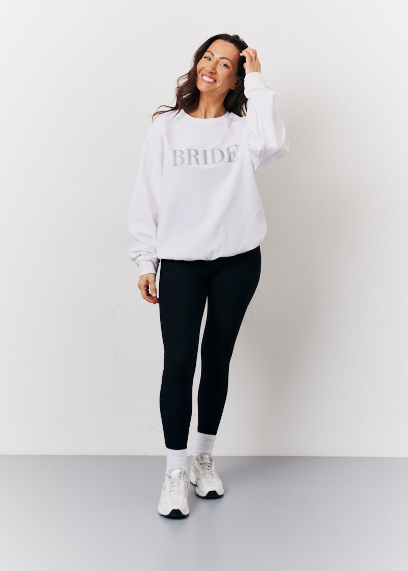 White Bride Slogan Sweatshirt
