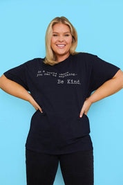 'IN A WORLD WHERE YOU CAN BE ANYTHING BE KIND' T-SHIRT - InTheStyle