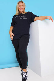 'IN A WORLD WHERE YOU CAN BE ANYTHING BE KIND' T-SHIRT - InTheStyle