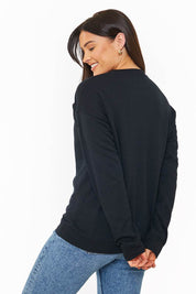 'YES, AND?' PRINTED SWEATSHIRT - InTheStyle