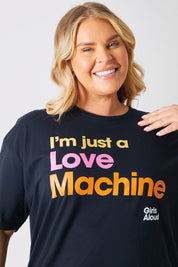 'I'm Just A Love Machine' Slogan T-Shirt