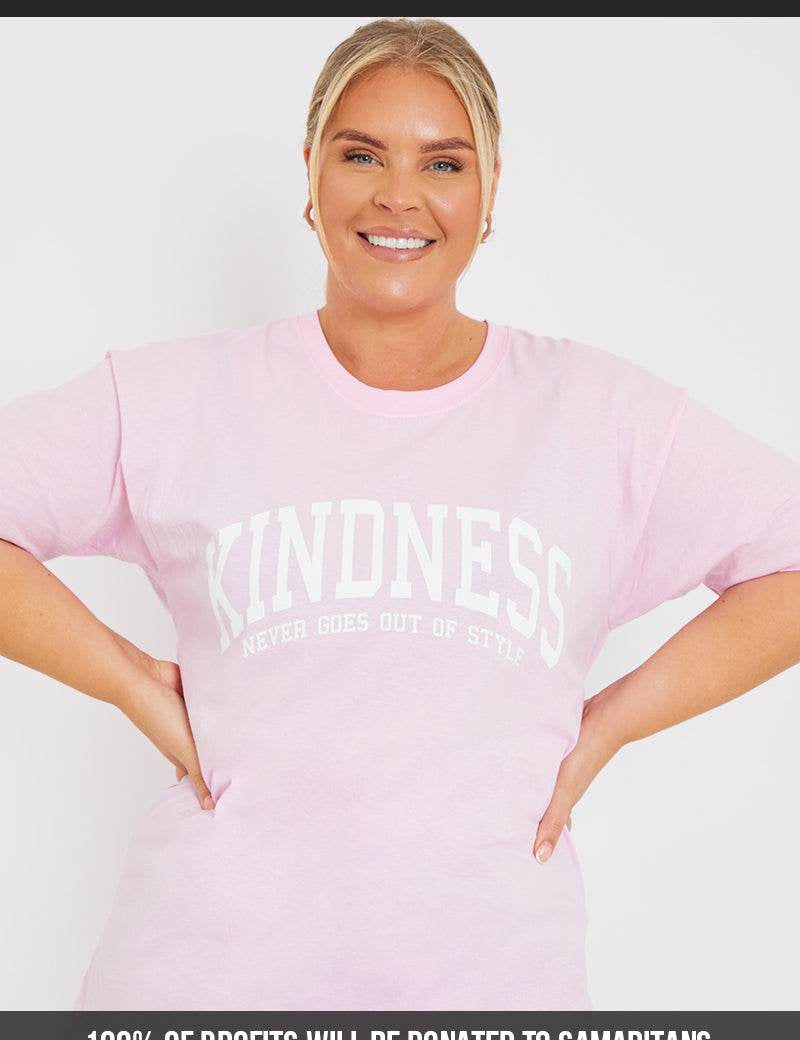 'KINDNESS NEVER GOES OUT OF STYLE' SLOGAN T-SHIRT - InTheStyle