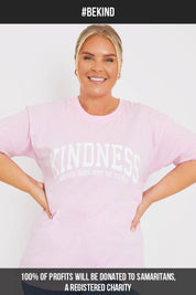 'KINDNESS NEVER GOES OUT OF STYLE' SLOGAN T-SHIRT - InTheStyle