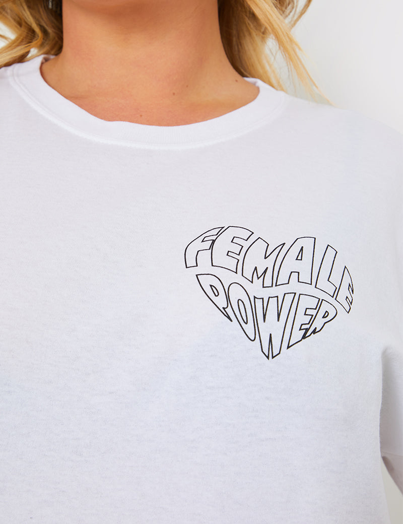 Female Power' Slogan T-Shirt