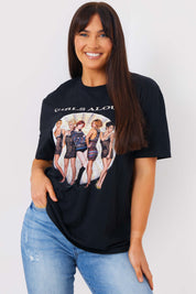 Girls Aloud Gold Slogan T-Shirt