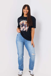 Girls Aloud Gold Slogan T-Shirt