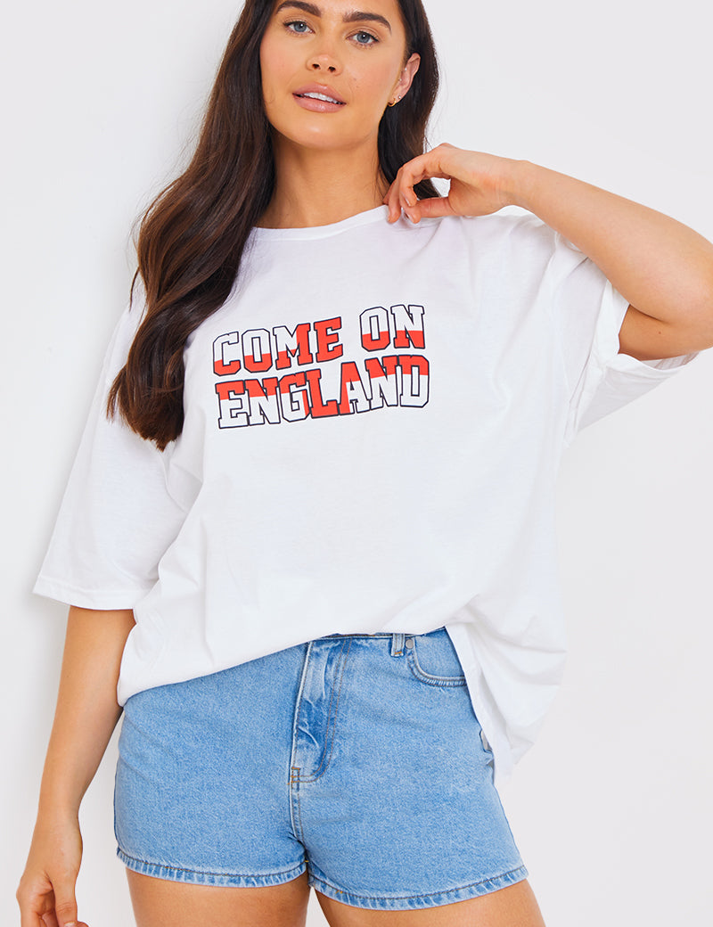 'Come On England' Slogan T-Shirt
