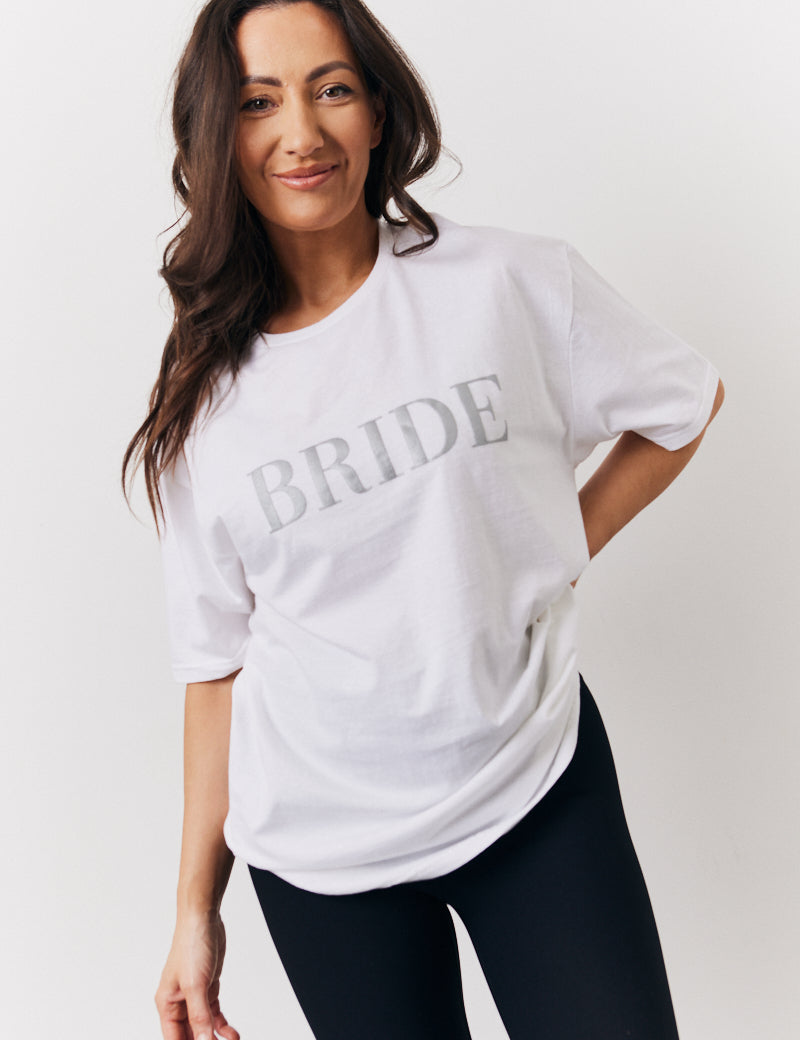 White Bride Slogan T-Shirt