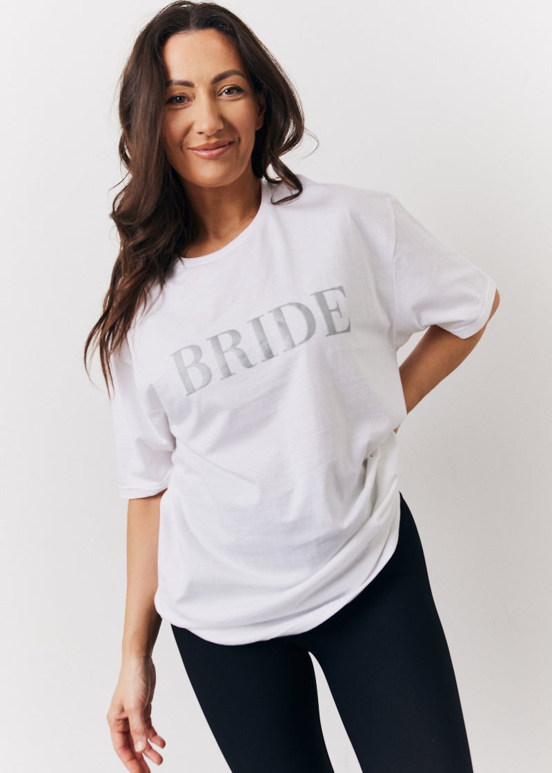 White Bride Slogan T-Shirt