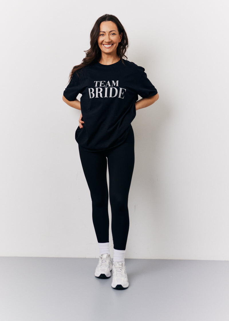 Black Team Bride Slogan T-Shirt