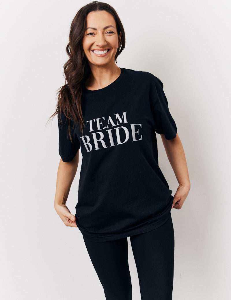 Black Team Bride Slogan T-Shirt