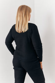 Brushed Rib Asym Co Ord Top