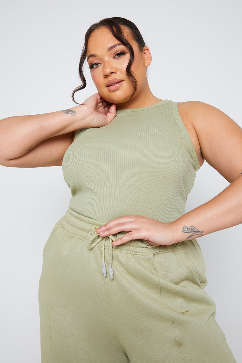 Ribbed Racer Vest