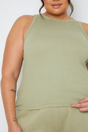 Ribbed Racer Vest