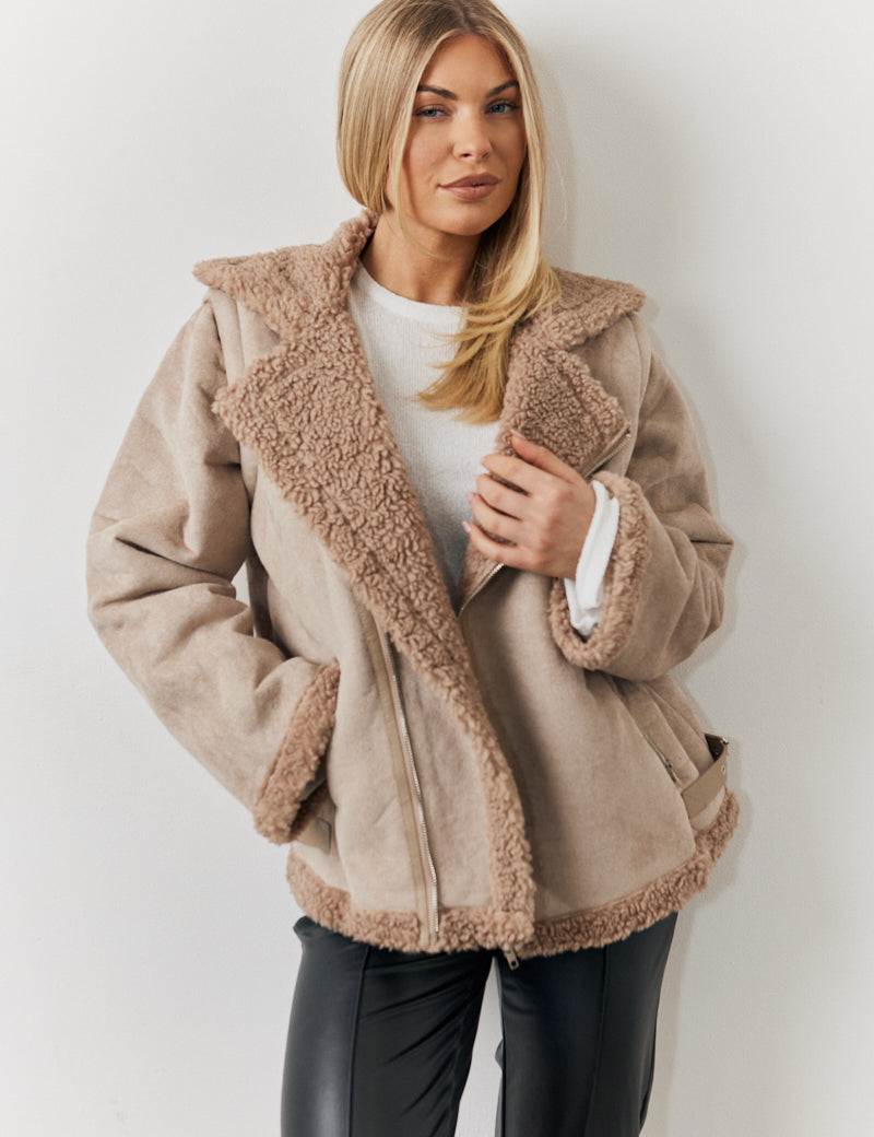 2 In 1 Aviator Coat Gilet	