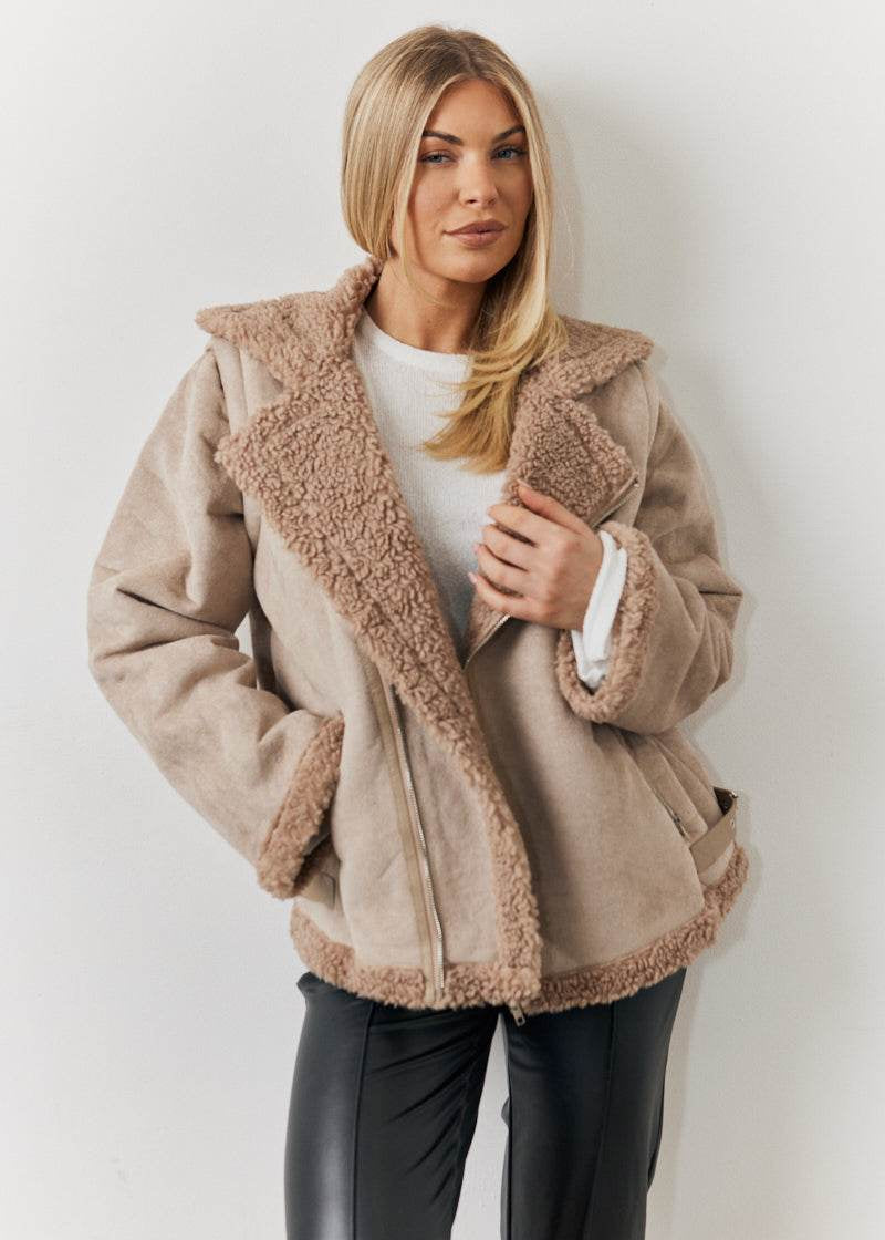 2 In 1 Aviator Coat Gilet - InTheStyle