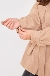 Herringbone Belted Shacket