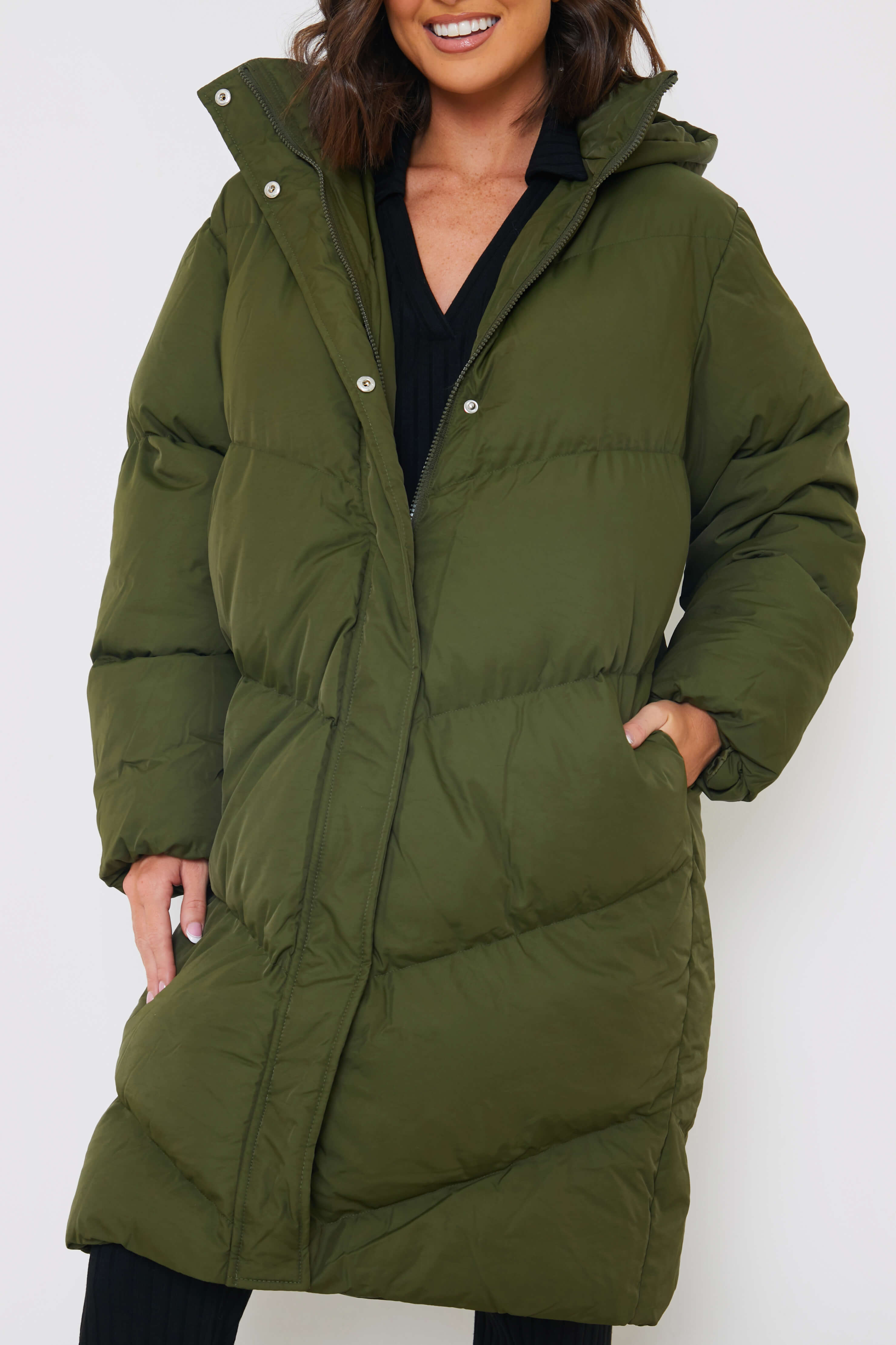 Longline Puffer Coat