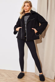 2 In 1 Aviator Coat Gilet
