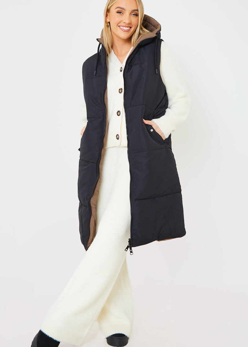 Recycled Longline Reversbile Gilet
