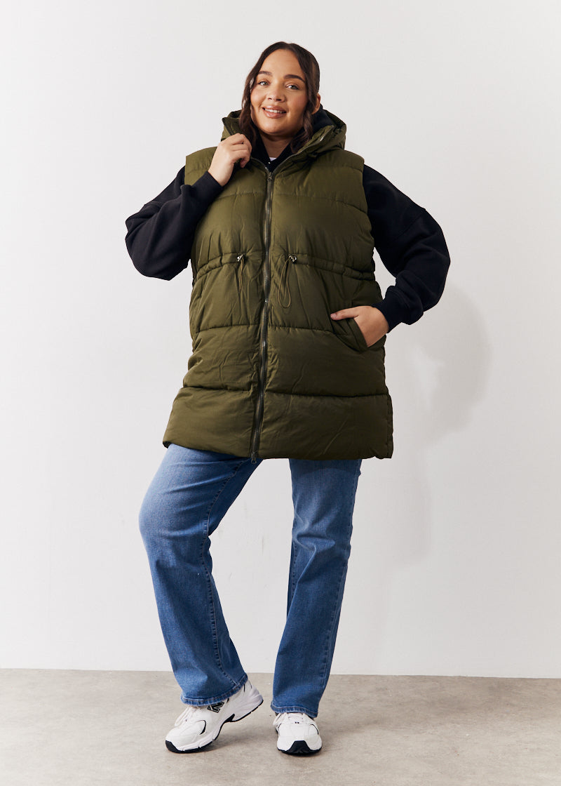 Cinched Waist Gilet	