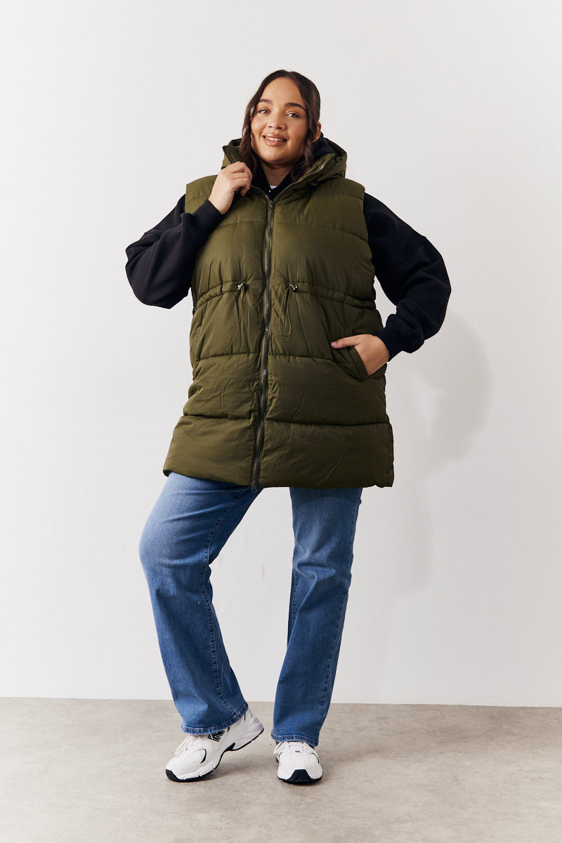 Cinched Waist Gilet	