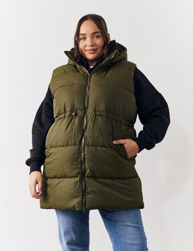 Cinched Waist Gilet	