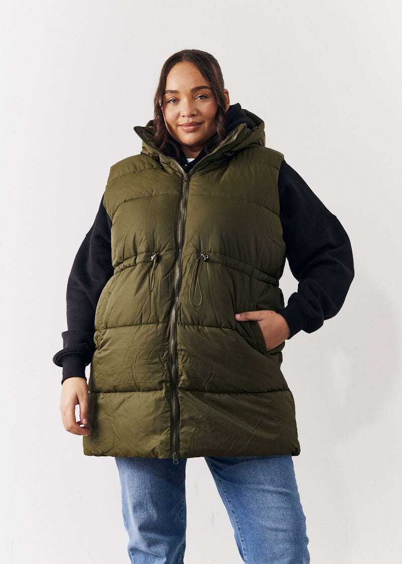 Cinched Waist Gilet	