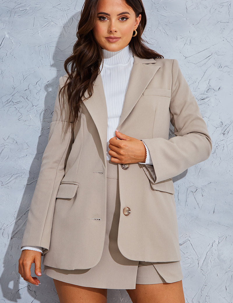 Oversized Single Breasted Blazer