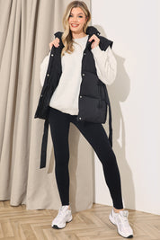 Belted Puffer Gilet