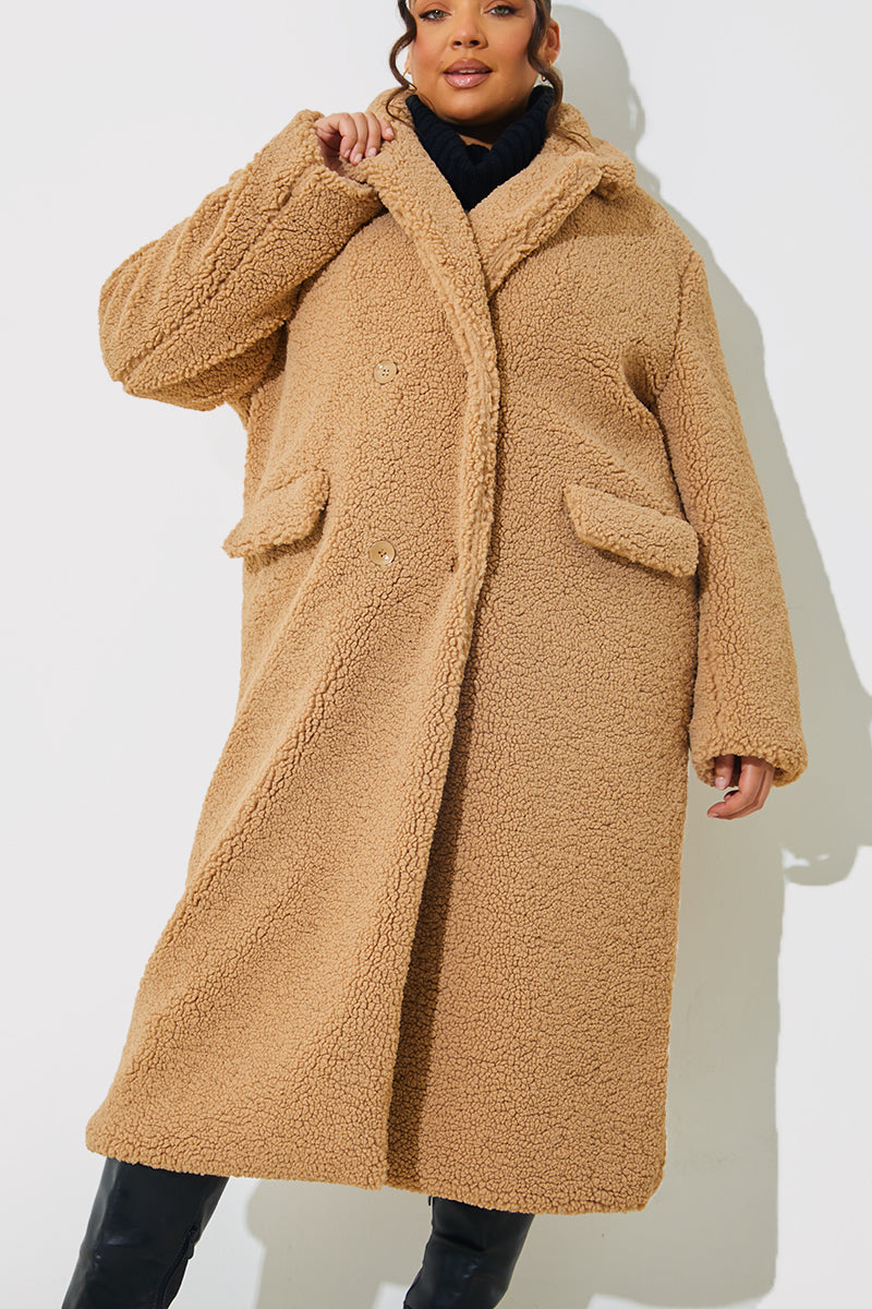 Borg Double Breasted Coat