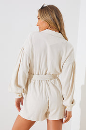 Linen Bleted Playsuit