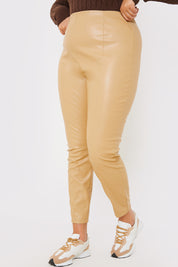Pu Leggings With Elasticated Waist