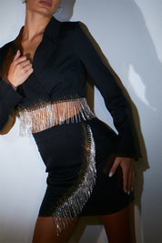 Tailored Diamante Trim Co-Ord Skirt