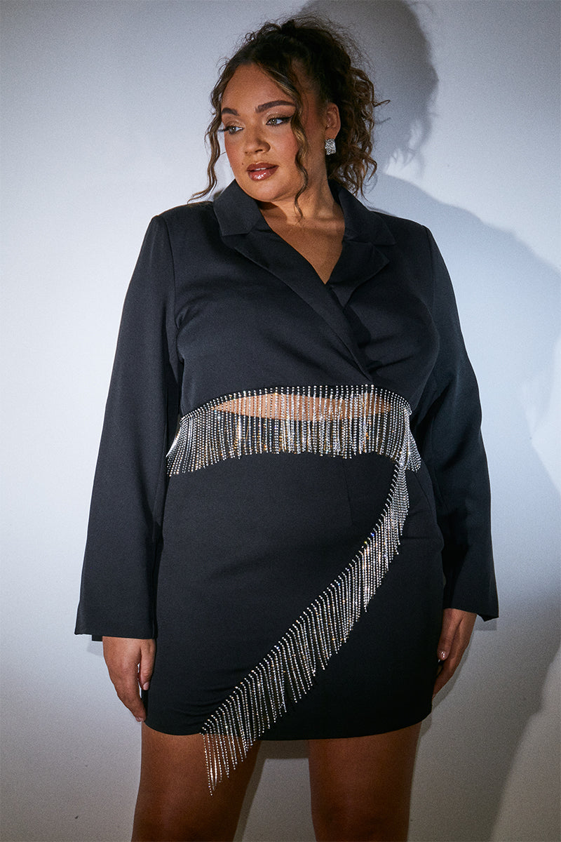 Tailored Diamante Trim Co-Ord Skirt