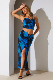 Abstract Print Maxi Co-Ord Skirt - InTheStyle
